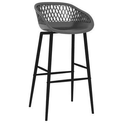 Barhocker 2 Stk. Grau