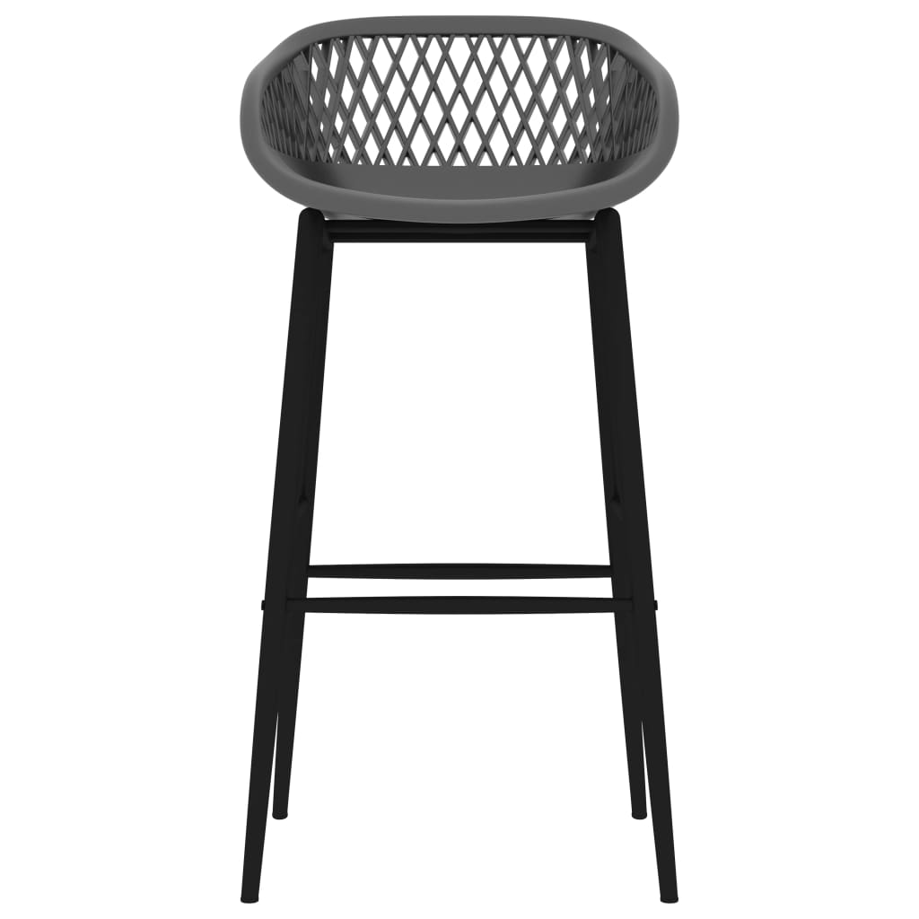 Barhocker 2 Stk. Grau