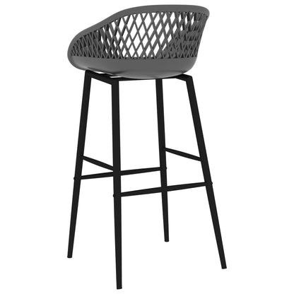 Barhocker 2 Stk. Grau