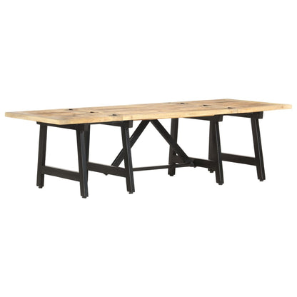 Extendable coffee table 160 x 70 x 45 cm solid mango wood