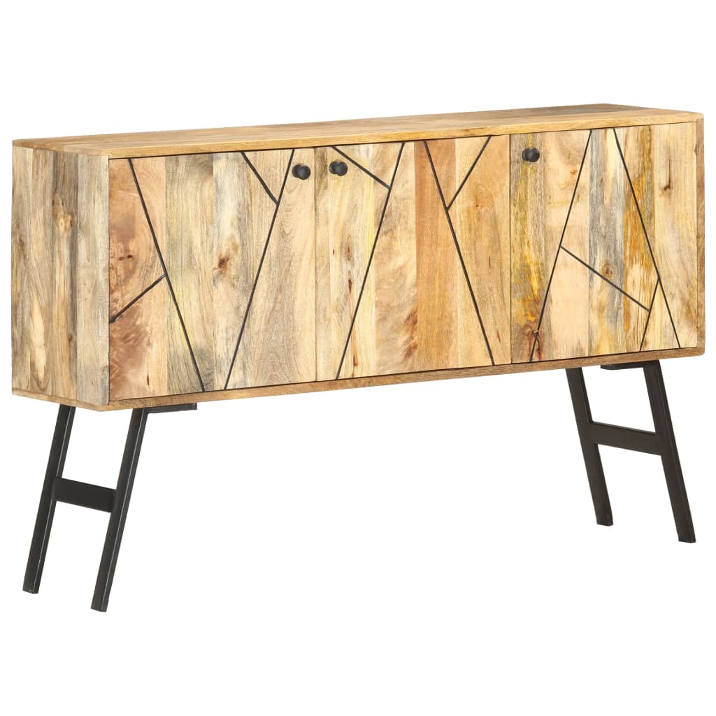 Sideboard 118x30x75 cm Massivholz Mango