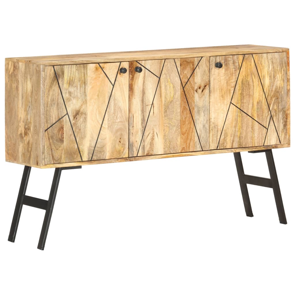 Sideboard 118x30x75 cm Massivholz Mango