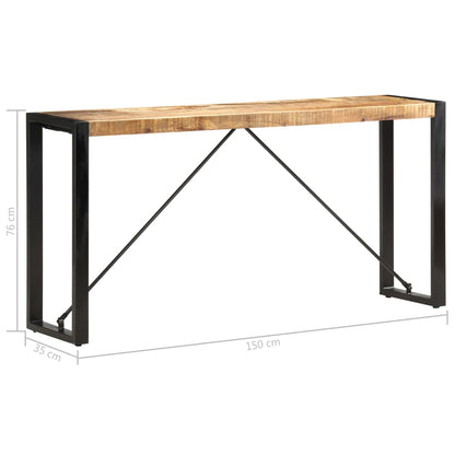 Konsolentisch 150x35x76 cm Massivholz Mango