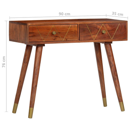 Console table 90×35×76 cm solid acacia wood