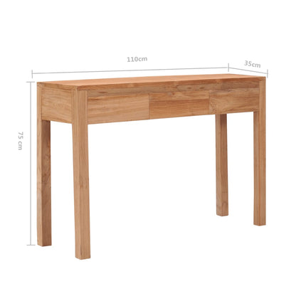 Console table 110x35x75 cm solid teak