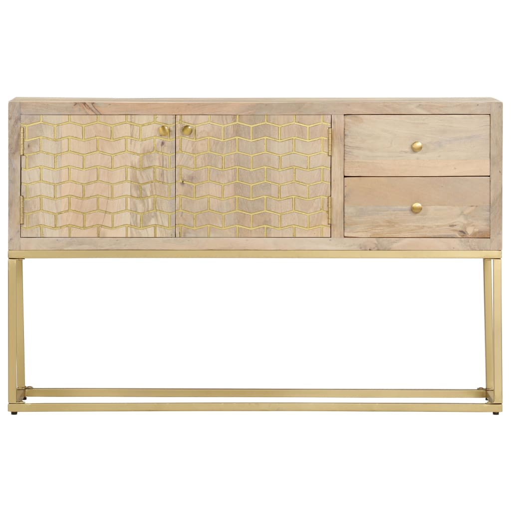 Sideboard Golden 120x30x75 cm Massivholz Mango