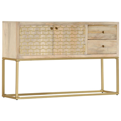 Sideboard Golden 120x30x75 cm Massivholz Mango