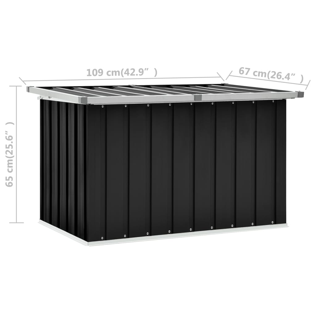 Gartenbox Anthrazit 109x67x65 cm