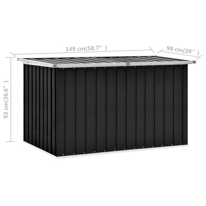 Garden box anthracite 149x99x93 cm