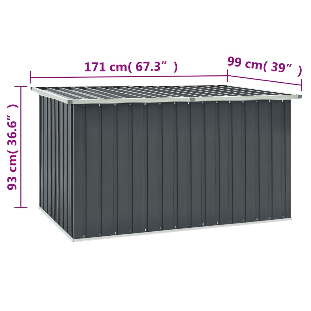 Garden box grey 171 x 99 x 93 cm