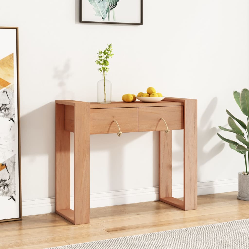 Console table 90x35x75 cm solid teak wood