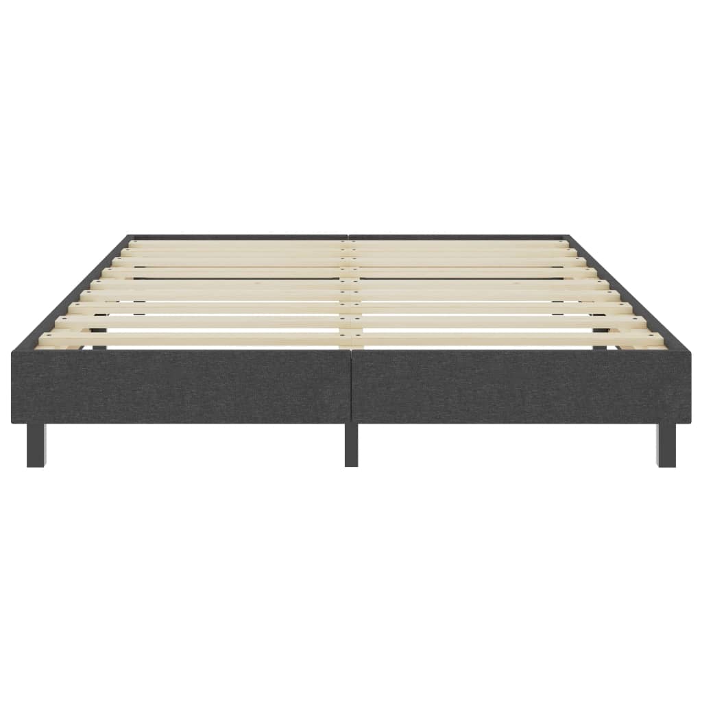 Boxspring-Bettgestell Grau Stoff 180x200 cm