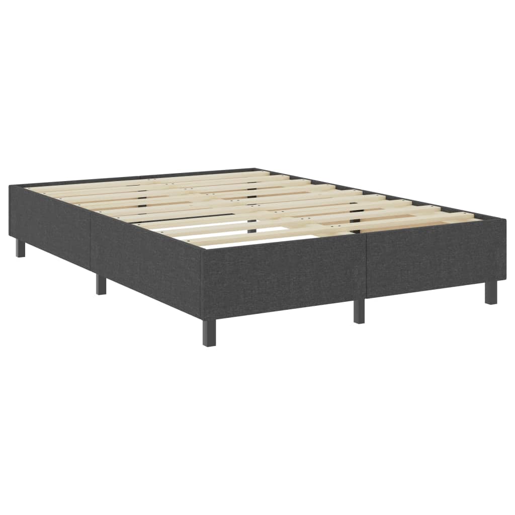 Boxspring-Bettgestell Grau Stoff 180x200 cm