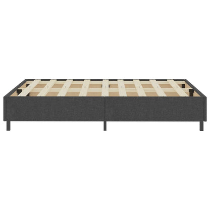 Boxspring-Bettgestell Grau Stoff 180x200 cm