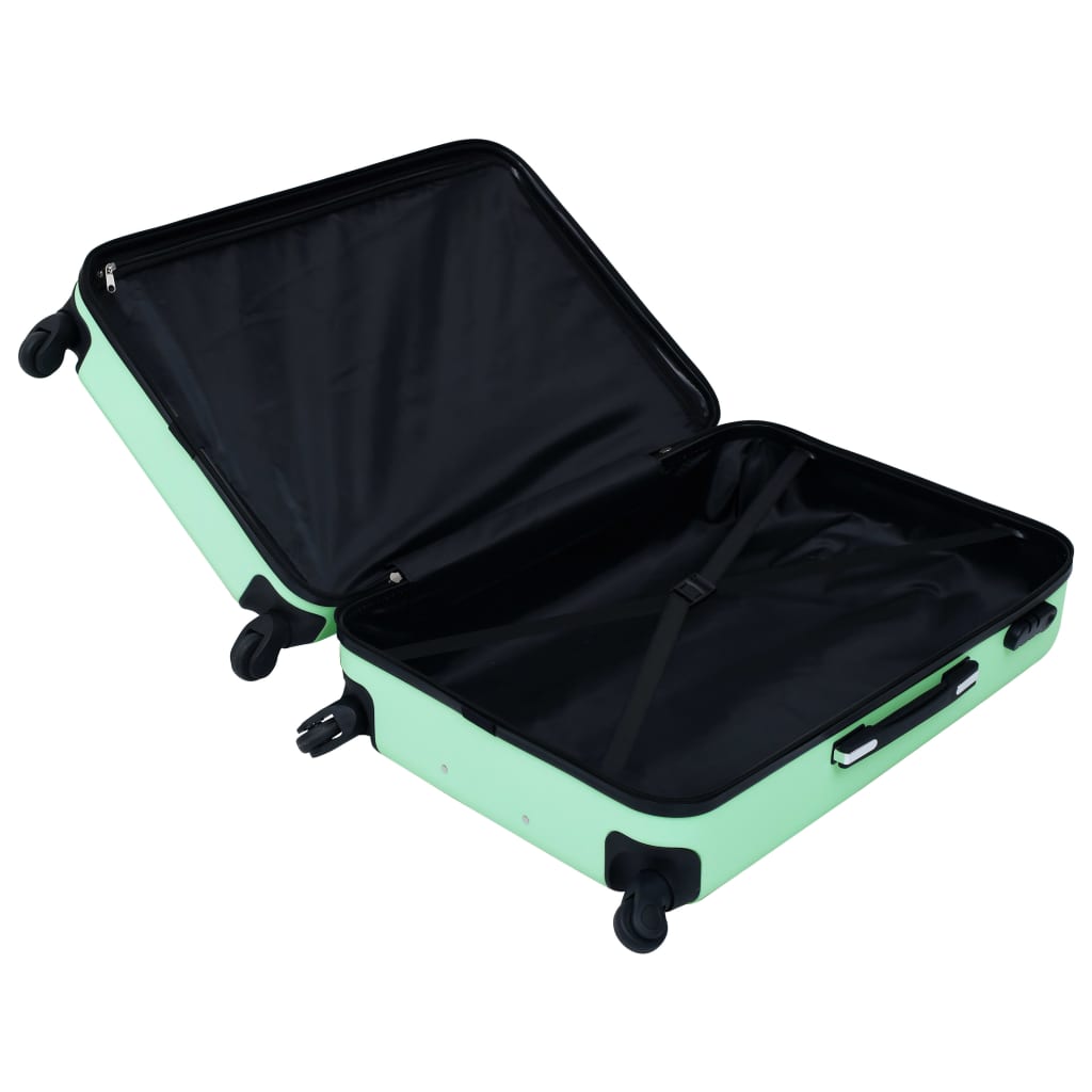 Hard shell trolley set 3 pcs. Mint green ABS