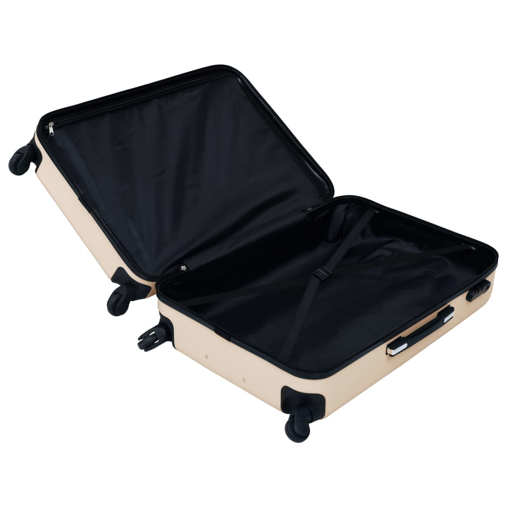 Hartschalen-Trolley-Set 3 Stk. Golden ABS