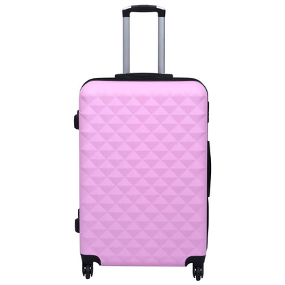 Hard shell trolley set 2 pcs. Pink ABS