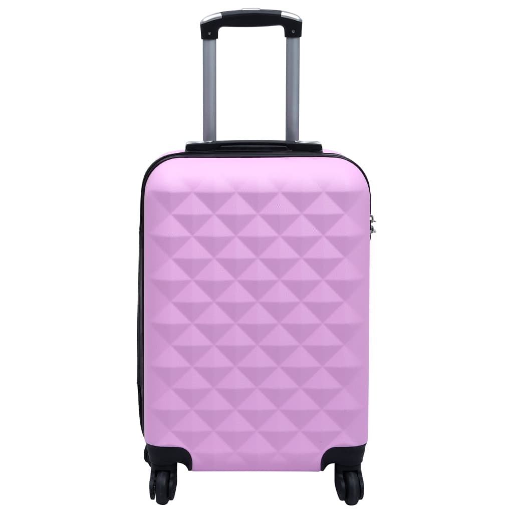 Hard shell trolley set 2 pcs. Pink ABS