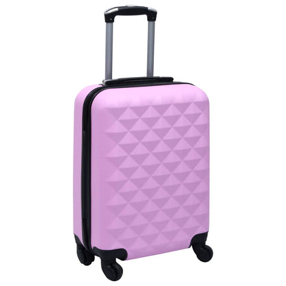 Hard shell trolley set 2 pcs. Pink ABS