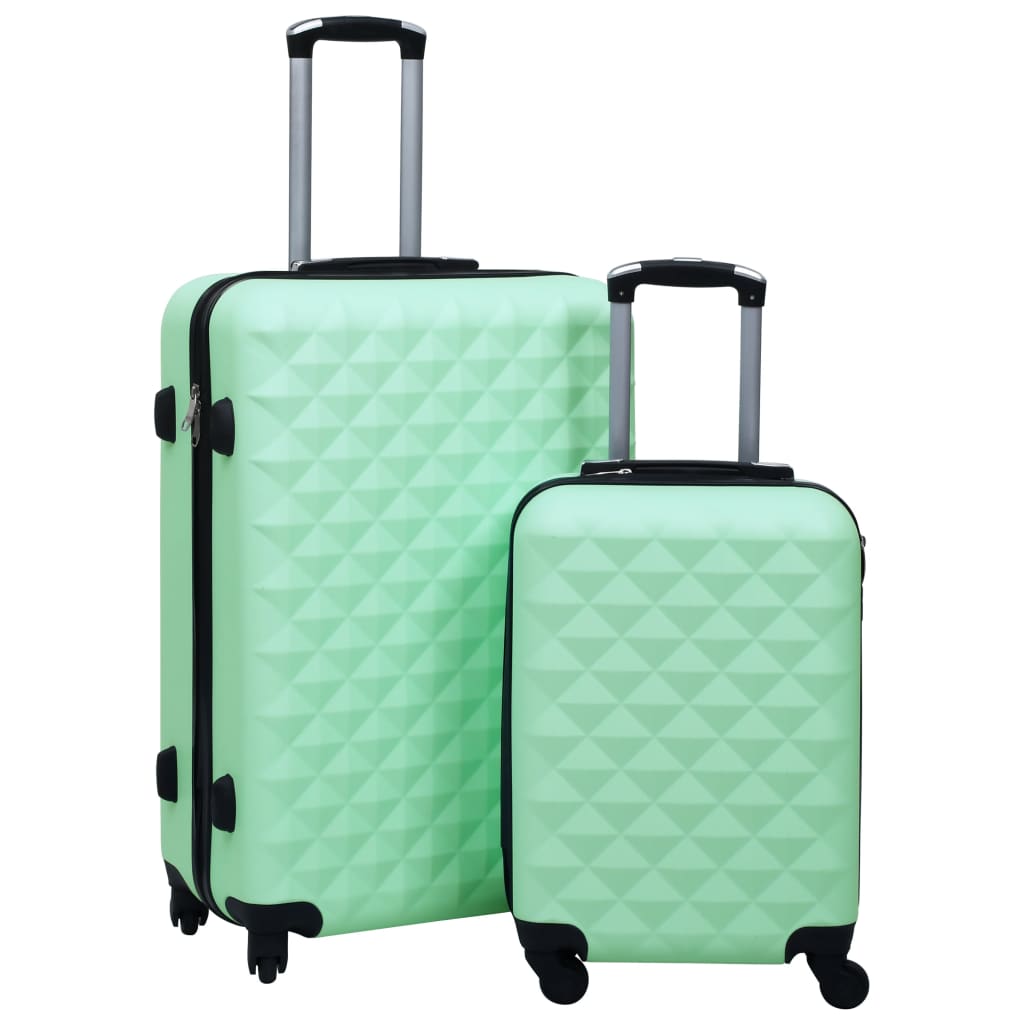 Hard shell trolley set 2 pcs. Mint green ABS