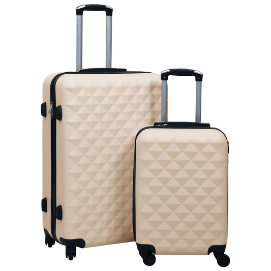 Hard shell trolley set 2 pcs. Golden ABS