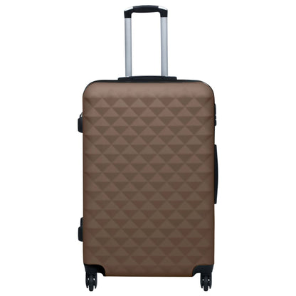 Hard shell trolley set 2 pcs. Brown ABS