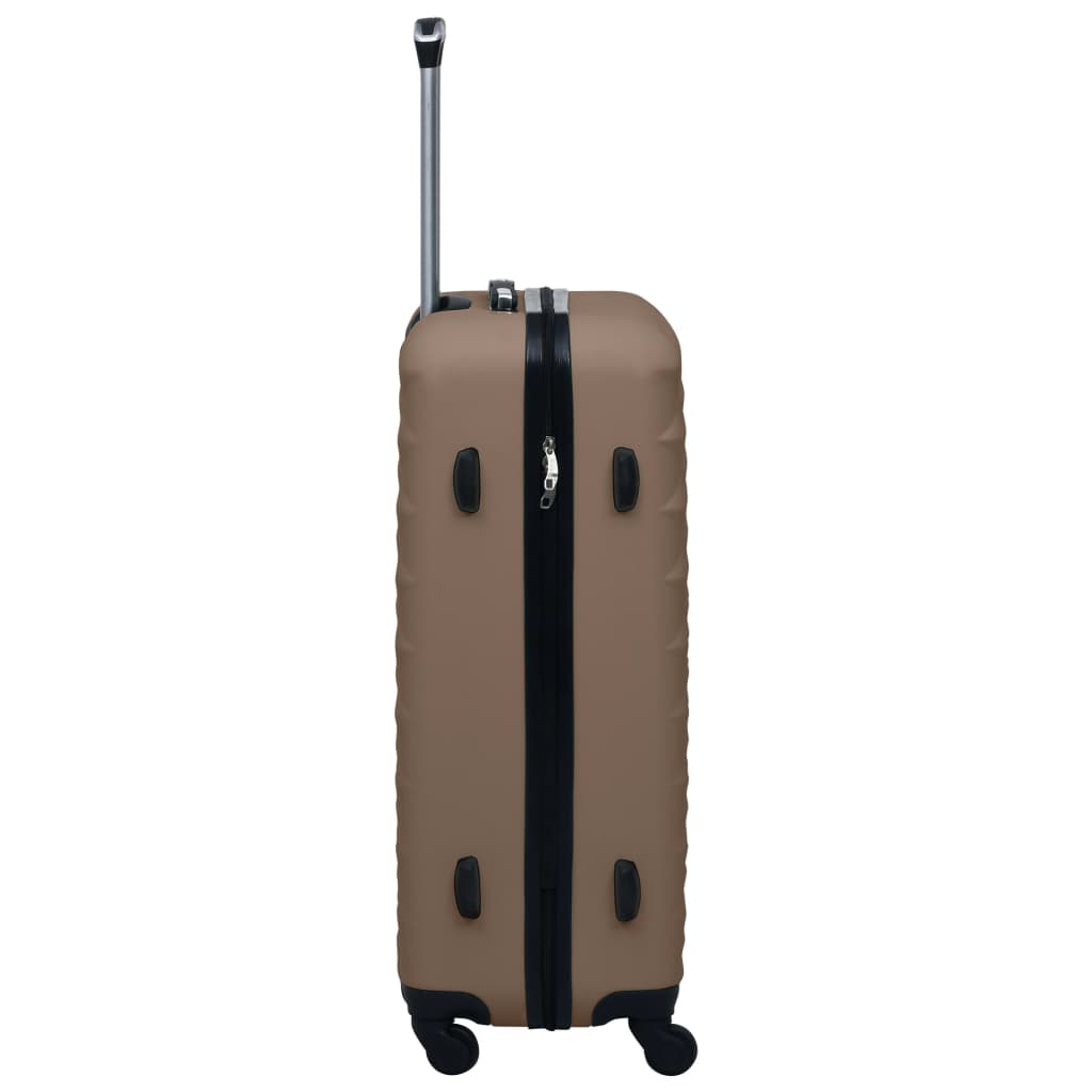 Hard shell trolley set 2 pcs. Brown ABS