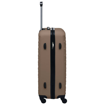 Hard shell trolley set 2 pcs. Brown ABS