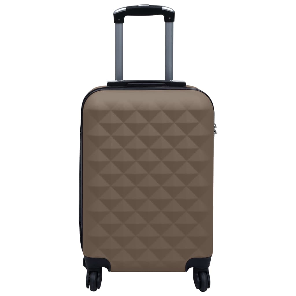 Hard shell trolley set 2 pcs. Brown ABS