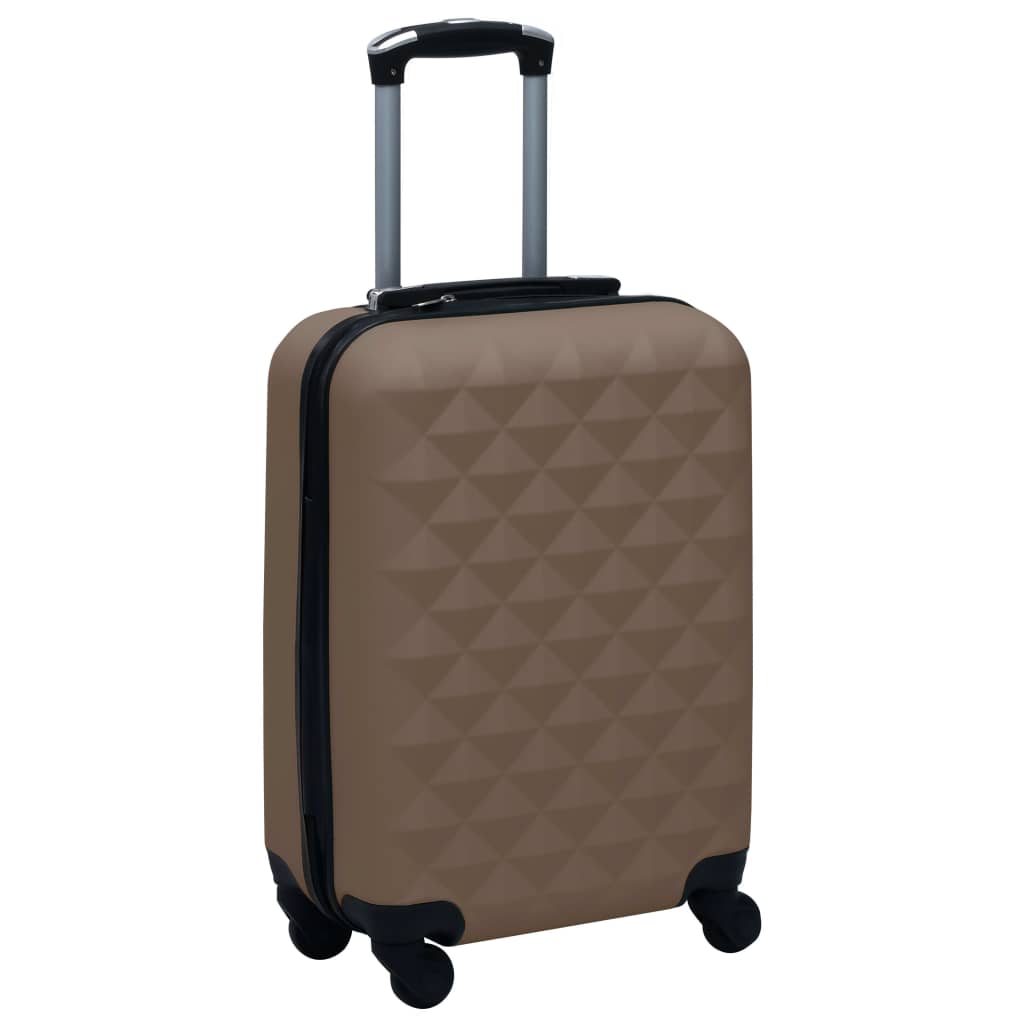 Hard shell trolley set 2 pcs. Brown ABS