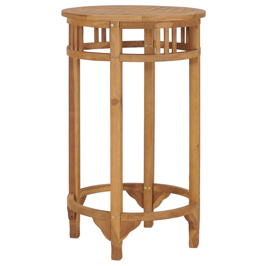 Bartisch Ø 60 cm Massivholz Teak