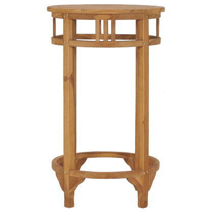 Bartisch Ø 60 cm Massivholz Teak