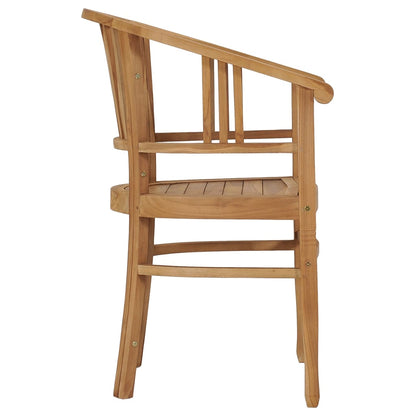 Garden chairs 2 pcs. Solid teak wood