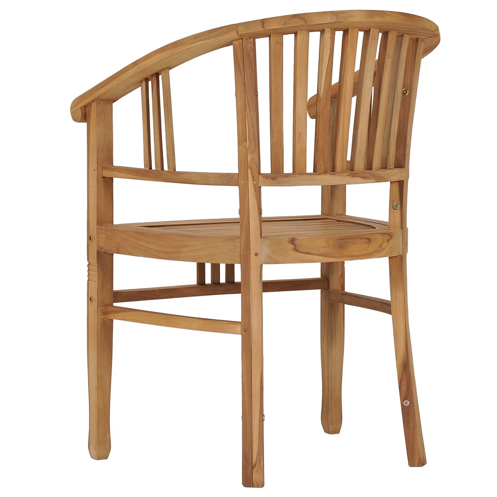 Garden chairs 2 pcs. Solid teak wood