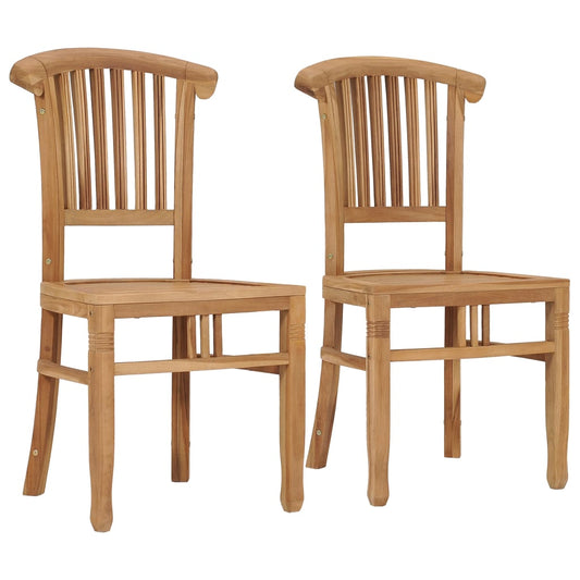 Garden chairs 2 pcs. Solid teak wood