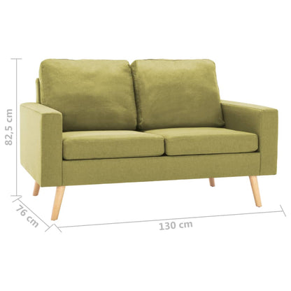 2-Sitzer-Sofa Grün Stoff