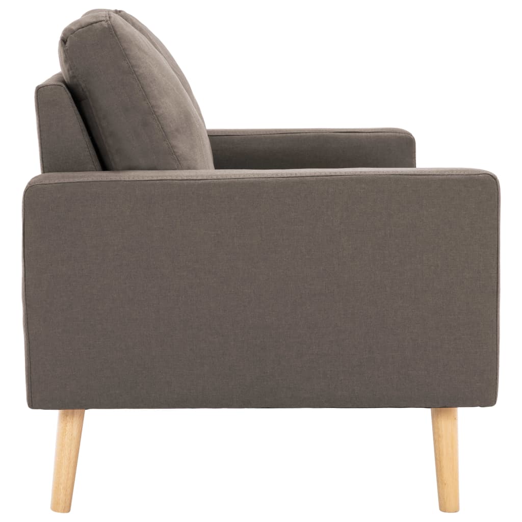 2-seater sofa taupe fabric