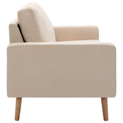 3-Sitzer-Sofa Creme Stoff