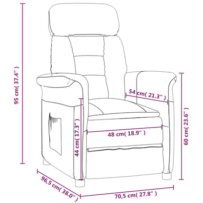 Relaxsessel Dunkelgrau Wildleder-Optik