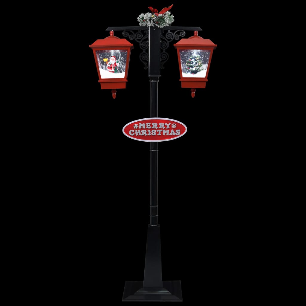 Weihnachts-Straßenlampe mit Weihnachtsmann 81 x 40 x 188 cm PVC