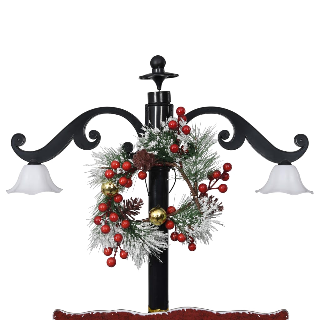 Weihnachtsbaum mit Schnee und Schirm-Fuß Blau 170 cm PVC