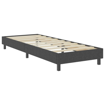 Boxspringbett Dunkelgrau Stoff 90x200 cm