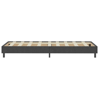 Boxspringbett Dunkelgrau Stoff 90x200 cm