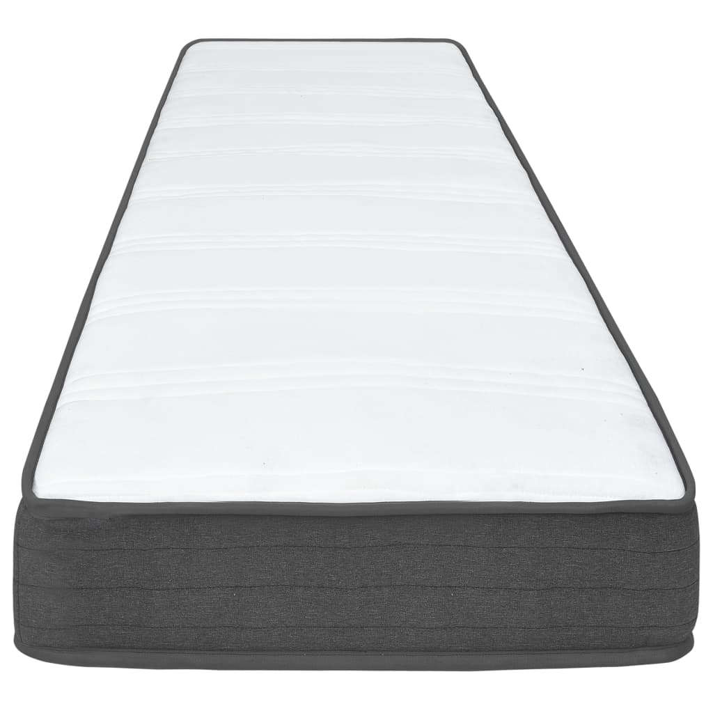 Boxspringbett Dunkelgrau Stoff 90x200 cm