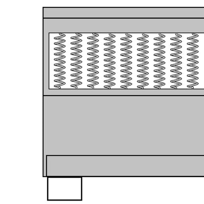 Boxspringbett Dunkelgrau Stoff 180x200 cm