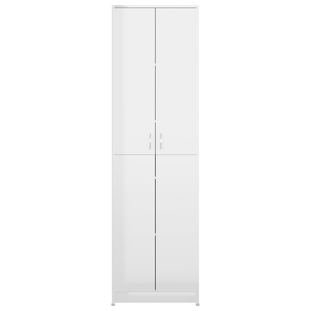 Garderobenschrank Hochglanz-Weiß 55x25x189 cm Holzwerkstoff