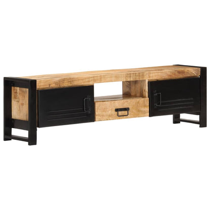 TV-Schrank 140x30x40 cm Raues Mangoholz