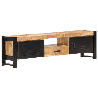 TV-Schrank 140x30x40 cm Raues Mangoholz