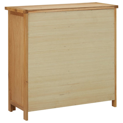 Weinschrank für 11 Flaschen 80 x 32 x 80 cm  Eiche Massivholz