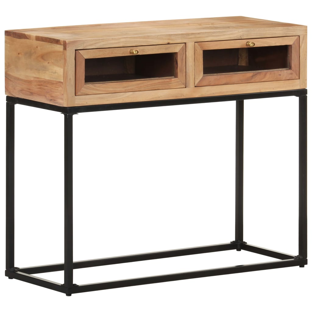 Console table 90x35x76 cm solid acacia wood